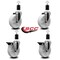 Service Caster 5'' Nylon Wheel Swivel 1-1/2'' Expanding Stem Caster Set 2 Brakes, 4PK SCC-EX20S514-NYS-2-PLB-2-112 - alternate 5